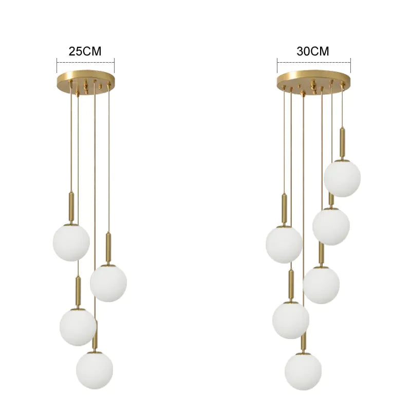 CrystalGlow Orb Chandelier