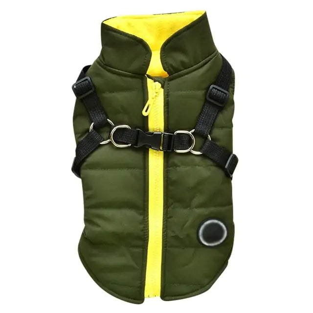 RainShield Waterproof Dog Coat With Harness
