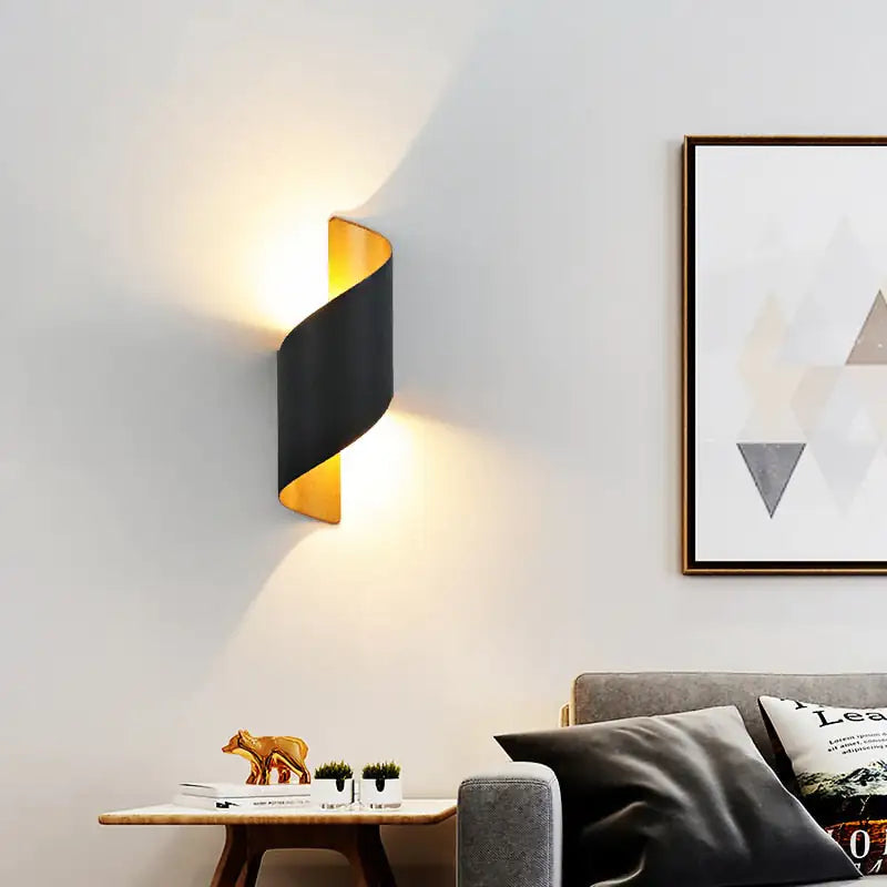 Radiant Spiral Outdoor Wall Lamp