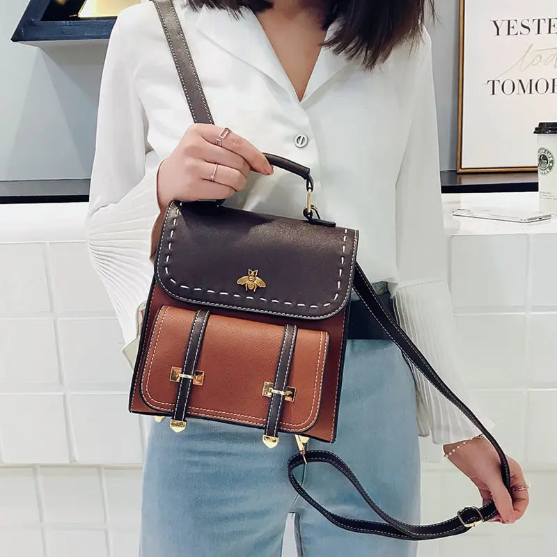 Vintage Vogue Panelled Backpack