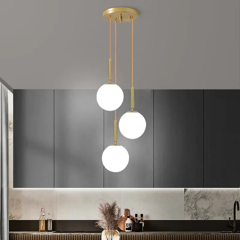 CrystalGlow Orb Chandelier