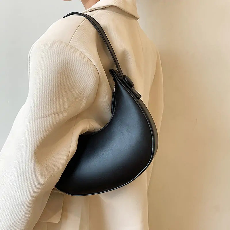 Wayfarer Faux Leather Hobo Shoulder Bag