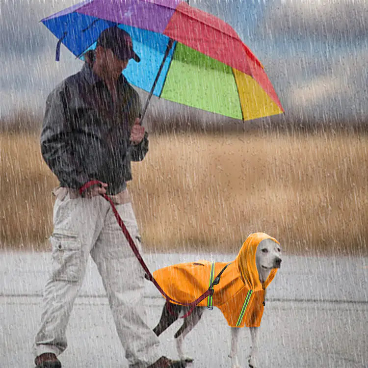AquaShield Reflective Dog Raincoat