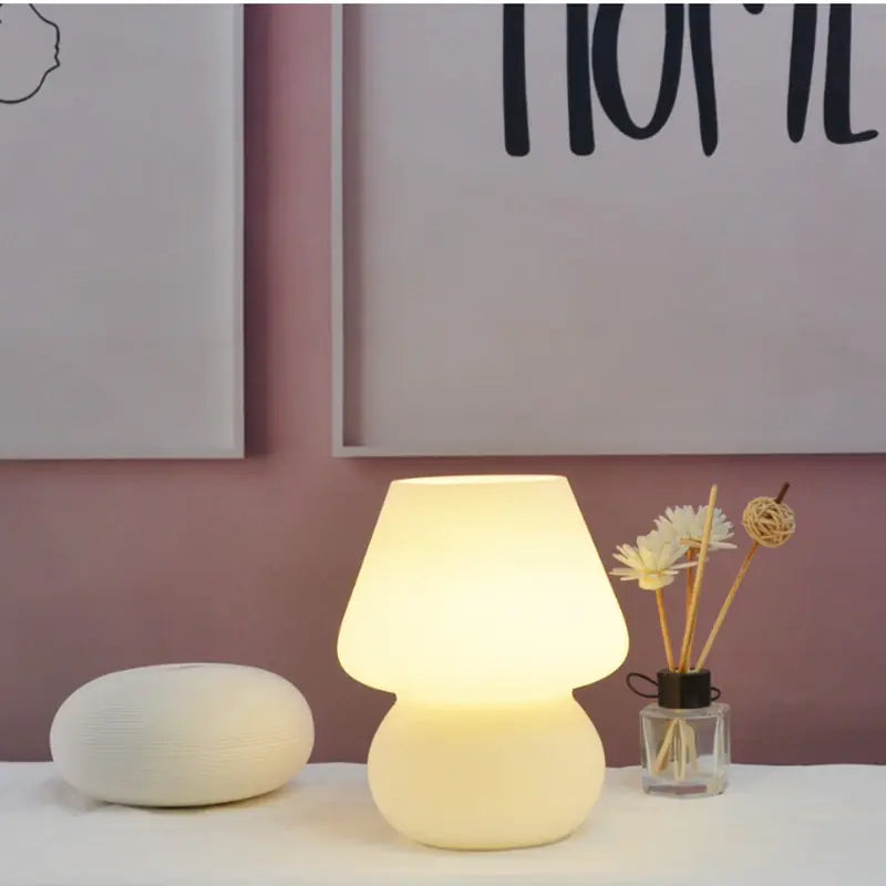 Translucent Glass Bedside Lamp