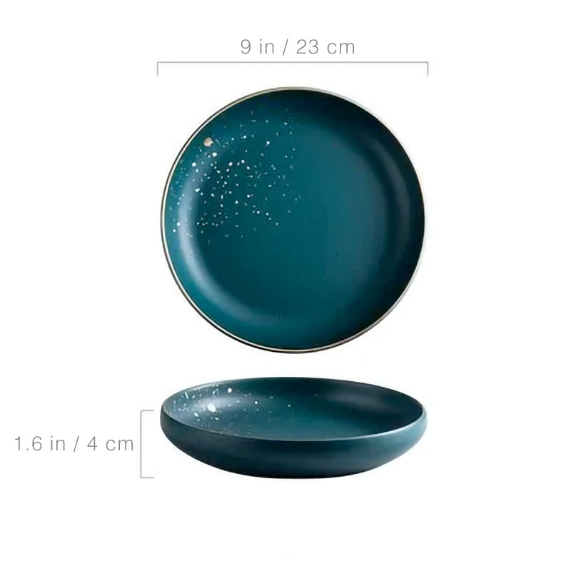 Nordic Green Ceramic Dinnerware Set