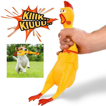 SqueakMaster Screaming Chicken Chew Toy