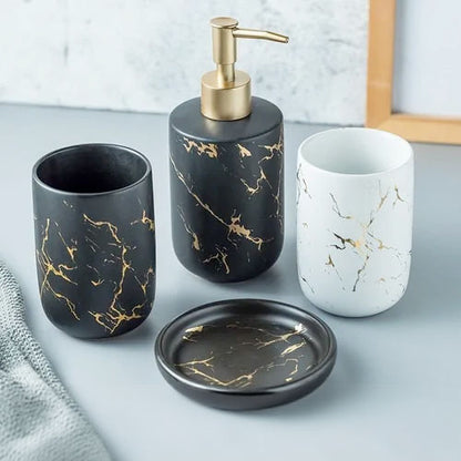Nordic Elegance Ceramic Bathroom Set