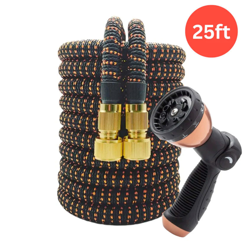 RapidFlow Expandable Hose + 10 Pattern Spray Nozzle