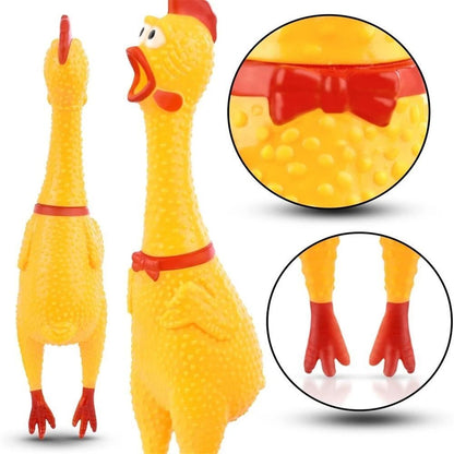 SqueakMaster Screaming Chicken Chew Toy