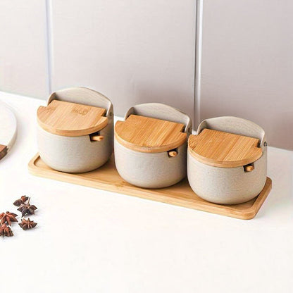 Gourmet Spice Boxes, Set of 3