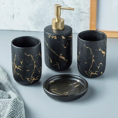 Nordic Elegance Ceramic Bathroom Set