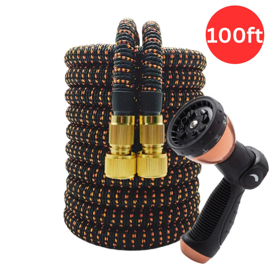 RapidFlow Expandable Hose + 10 Pattern Spray Nozzle
