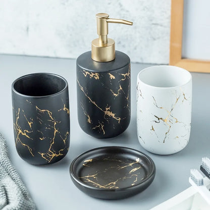 Nordic Elegance Ceramic Bathroom Set