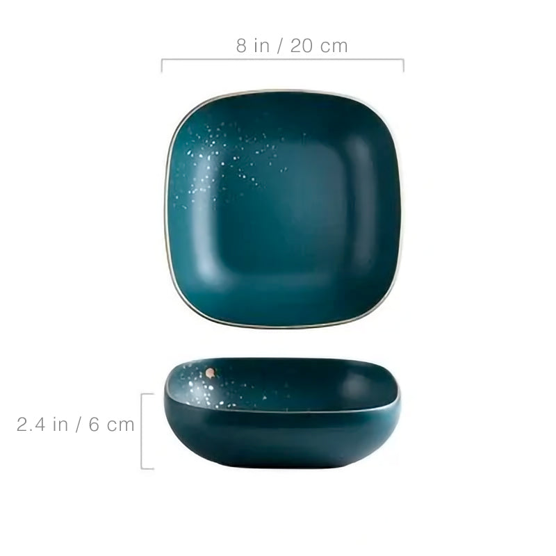 Nordic Green Ceramic Dinnerware Set