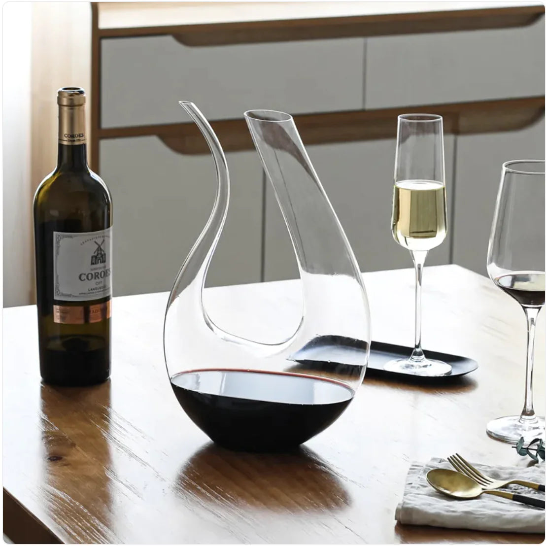 Artisan U-Shaped Wine Decanter