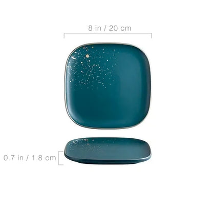 Nordic Green Ceramic Dinnerware Set