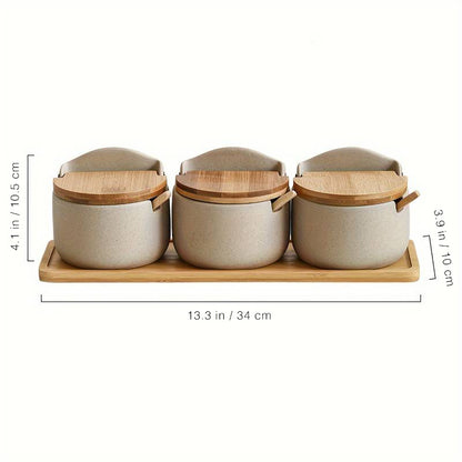 Gourmet Spice Boxes, Set of 3