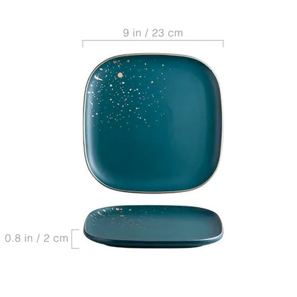 Nordic Green Ceramic Dinnerware Set