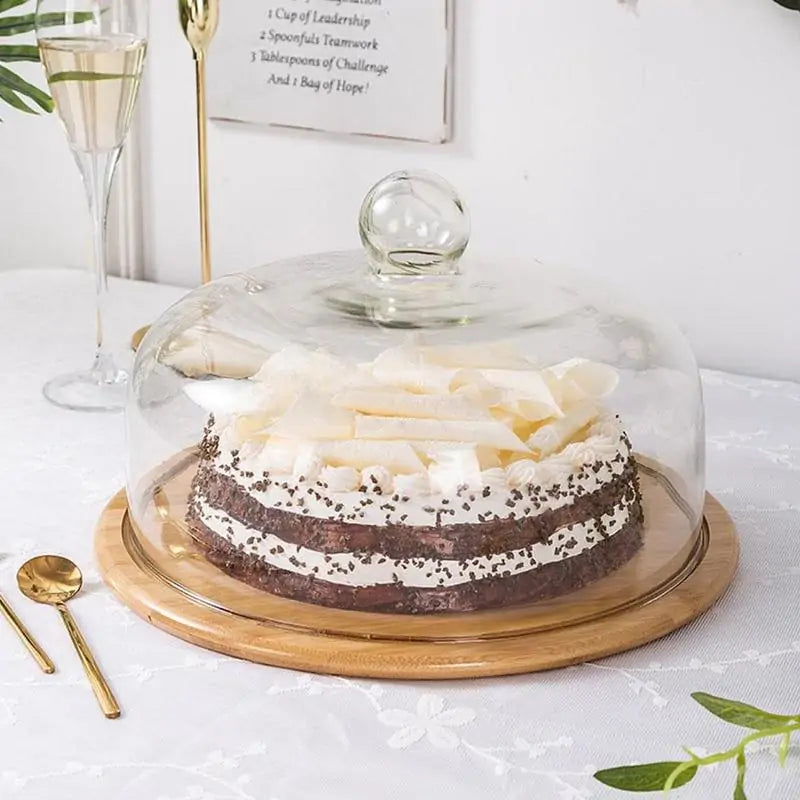 Bamboo & Glass Cake Cover