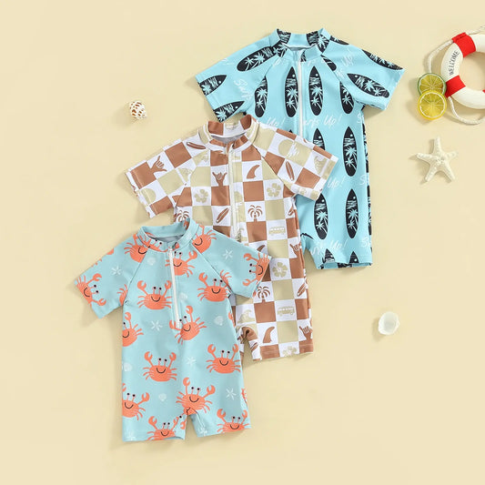 Sun Safe Toddler Rash Guard Swimsuit