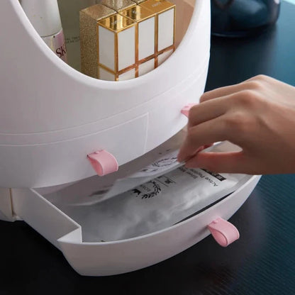 Cosmetics Storage Hub with Mirror