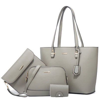 Signature 4-Piece Faux Leather Handbag Set