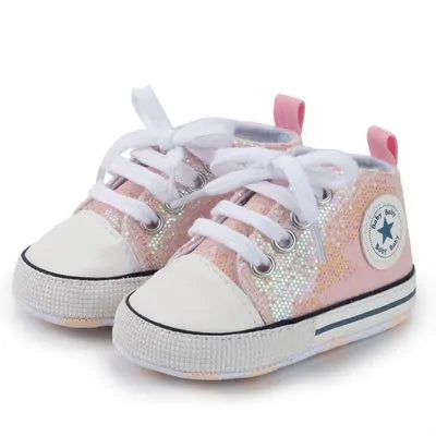 Twinkle Toes High Top Glitter Shoes