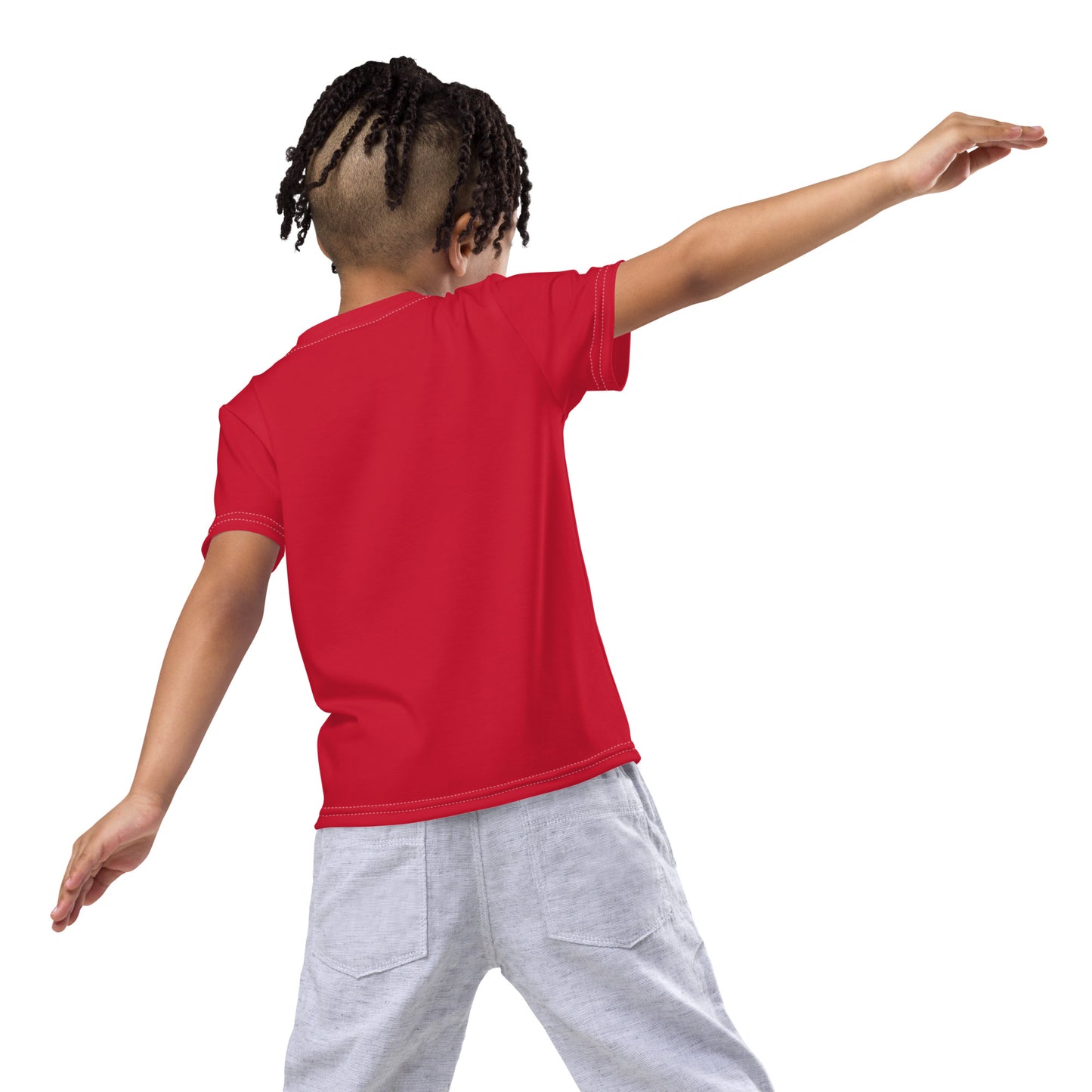 Kids crew neck t-shirt - Firebrick Red