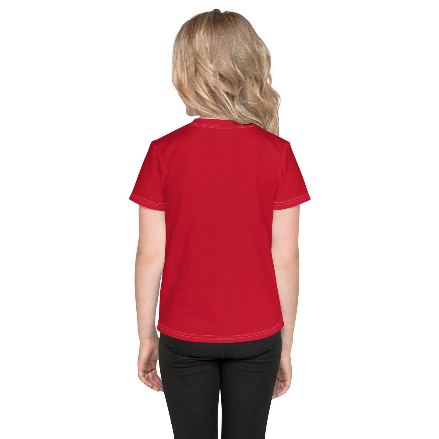 Kids crew neck t-shirt - Firebrick Red