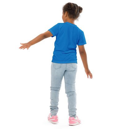 Kids crew neck t-shirt - Azure Blue