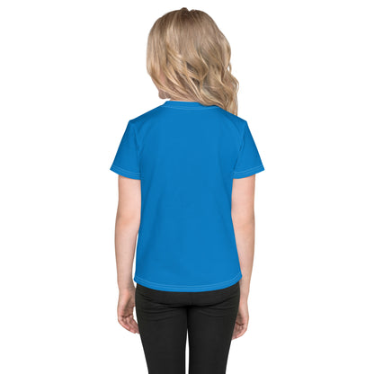 Kids crew neck t-shirt - Azure Blue