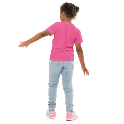 Kids crew neck t-shirt - Brilliant Rose