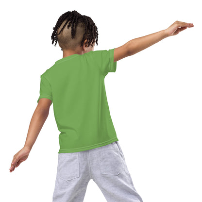 Kids crew neck t-shirt - Fern Green