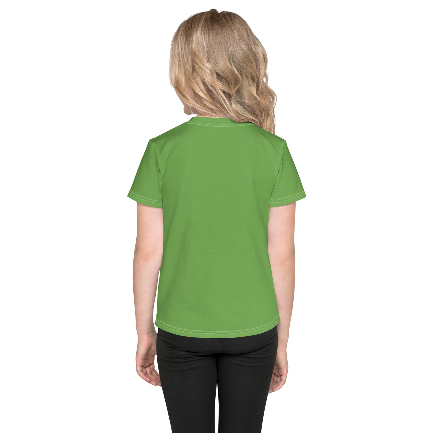Kids crew neck t-shirt - Fern Green