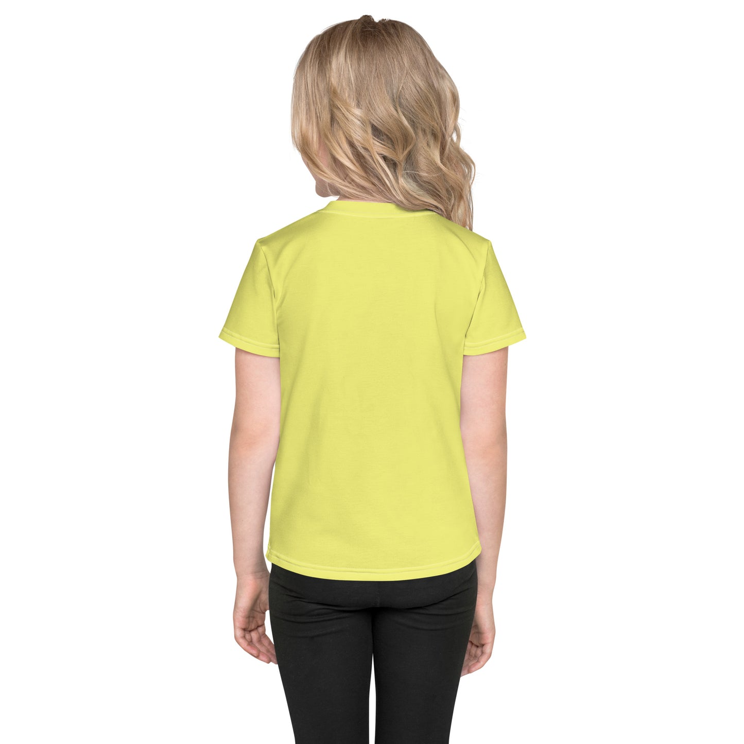 Kids crew neck t-shirt - Pastel Yellow