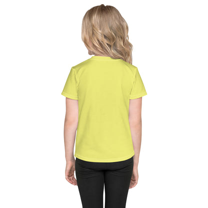 Kids crew neck t-shirt - Pastel Yellow