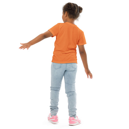 Kids crew neck t-shirt - Coral Orange