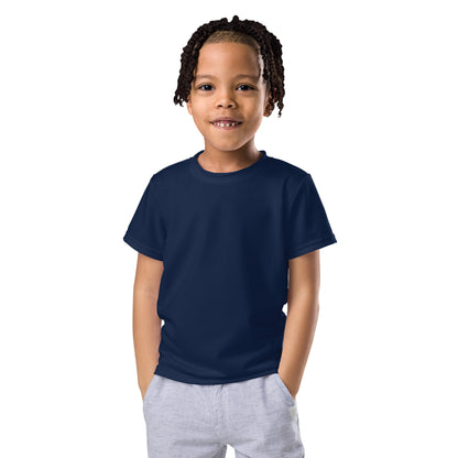 Kids crew neck t-shirt - Navy Blue
