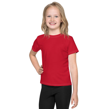 Kids crew neck t-shirt - Firebrick Red