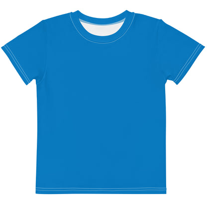 Kids crew neck t-shirt - Azure Blue