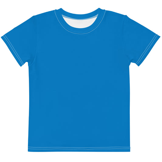 Kids crew neck t-shirt - Azure Blue