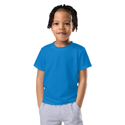 Kids crew neck t-shirt - Azure Blue