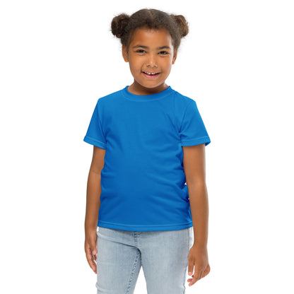 Kids crew neck t-shirt - Azure Blue