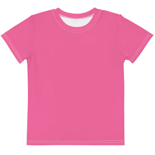 Kids crew neck t-shirt - Brilliant Rose