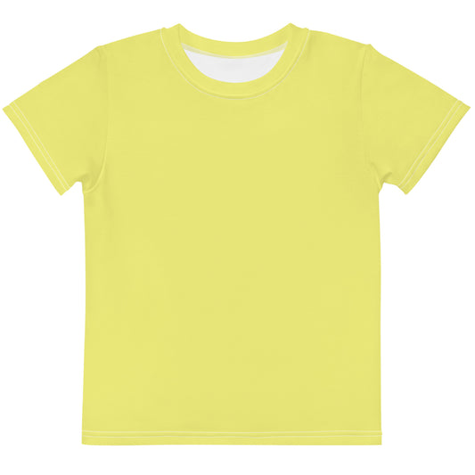 Kids crew neck t-shirt - Pastel Yellow