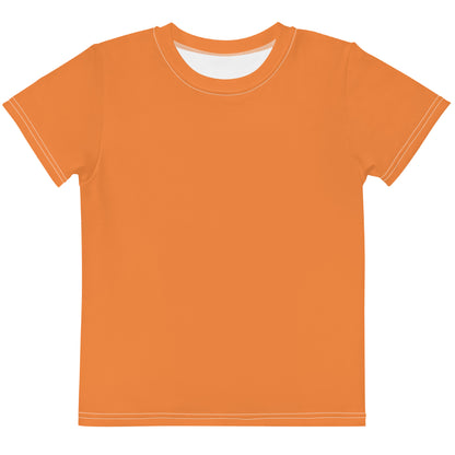 Kids crew neck t-shirt - Coral Orange