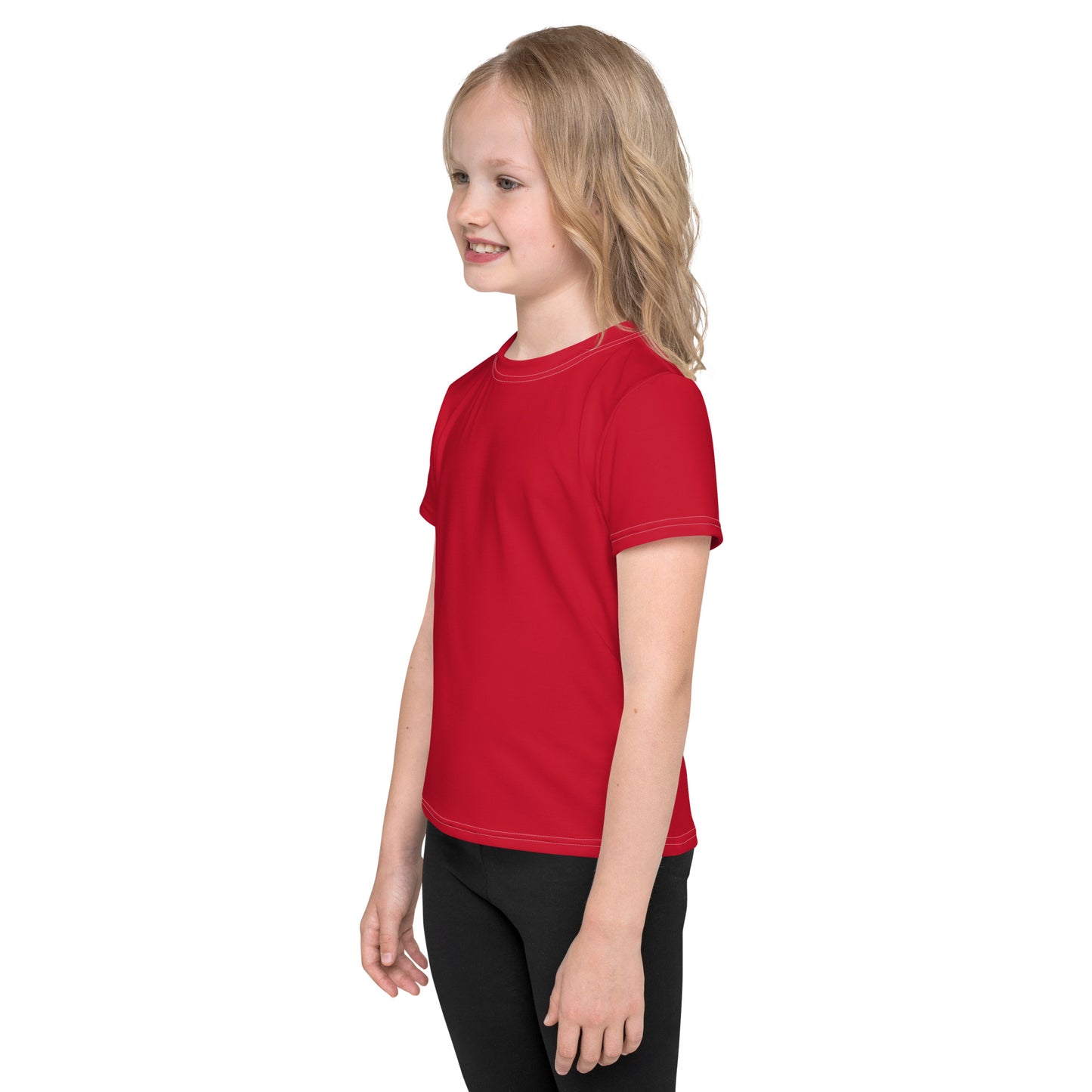 Kids crew neck t-shirt - Firebrick Red