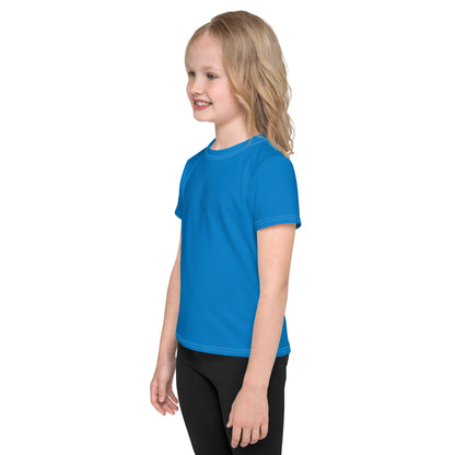 Kids crew neck t-shirt - Azure Blue