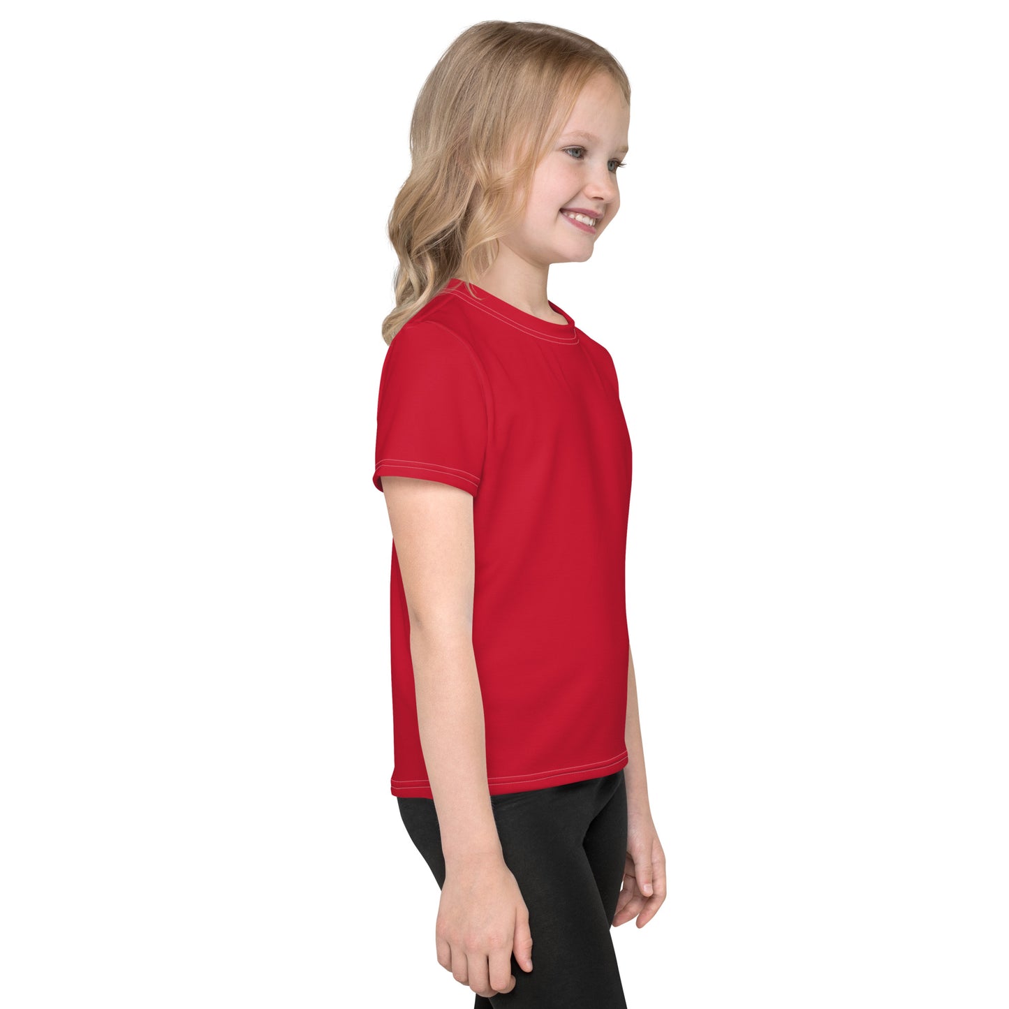 Kids crew neck t-shirt - Firebrick Red
