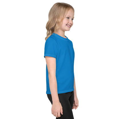 Kids crew neck t-shirt - Azure Blue
